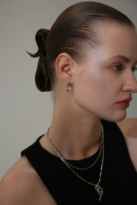 Double nine cross earrings