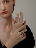 Trefles Enamel Ring