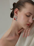 Iris Enamel Earrings