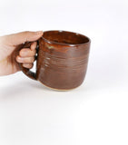 Dark red mug n°4 | large